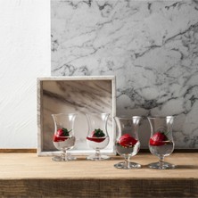 Tekno Trust 4 Parça 440221 Gala 4'lü Ayaklı Bardak - 125 Ml.