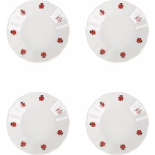 Porland Uğur Böceği Çay Tabağı 11 Cm 4 Lü 04por005251