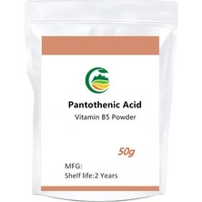 Mingjinshop3 50G Tarzı G 100% Saf Vitamin B5PANTOTENIK Asit, Birinci Sınıf B5 Vitamini (Yurt Dışından)