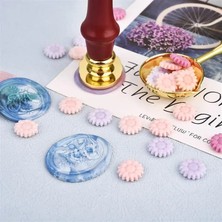 Mingjinshop3 100 Adet-K Tarzı Retro Sızdırmazlık Balmumu Boncuk Torbalı Ayçiçeği Mühür Mumu Damga Boncuk Dıy Scrapbooking Kartları Parti Davetiyesi El Sanatları Dekorasyon (Yurt Dışından)