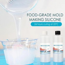 Mingjinshop3 500G Tarzı G Dıy Silikon Kalıp Yapımı Ab 1:1 Sıvı Kauçuk Silicona Liquida Para Kalıp Hızlı Sertleşen Kalıp Yapımı Silikon Kiti Kürlenmiş (Yurt Dışından)