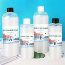 Mingjinshop3 500G Tarzı G Dıy Silikon Kalıp Yapımı Ab 1:1 Sıvı Kauçuk Silicona Liquida Para Kalıp Hızlı Sertleşen Kalıp Yapımı Silikon Kiti Kürlenmiş (Yurt Dışından)