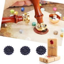 Mingjinshop3 E Tarzı Ayçiçeği Yangın Cila Balmumu Parçacıkları Dumansız Yangın Cila Mühür Balmumu Zanaat Malzemeleri Düğün Davetiyeleri Için Zarf Dekoratif (Yurt Dışından)