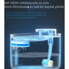 Zhangdage Department Store Akıllı Pet Su Çeşmesi Otomatik Sirkülasyon Filtrasyon Kedi Canlı Su Makinesi (Yurt Dışından)