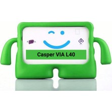 Fuchsia Casper Via L40-G 10.4 Inç Uyumlu Fuchsia Ibuy Standlı Eğlenceli Çocuk Ruhlu Tablet Kılıfı