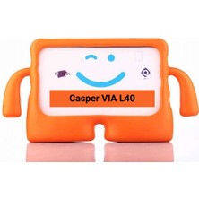 Fuchsia Casper Via L40-G 10.4 Inç Uyumlu Fuchsia Ibuy Standlı Eğlenceli Çocuk Ruhlu Tablet Kılıfı