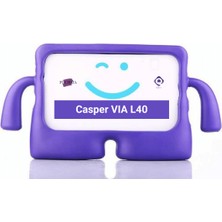 Fuchsia Casper Via L40-G 10.4 Inç Uyumlu Fuchsia Ibuy Standlı Eğlenceli Çocuk Ruhlu Tablet Kılıfı