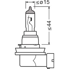 Osram Far Ampulü Far ve Sis Halojen 12V 19W H16