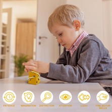 Szjiede Erken Gelişim Oyuncakları Ahşap Bağlama Oyuncakları, Montessori Aktivite Çocuk Peynir Oyuncakları, Çocuk Öğrenme Eğitici Ahşap Blok Bulmacalar Yeni Yürümeye Başlayan Çocuklar Erkek (Yurt Dışından)