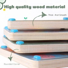 Szjiede Manyetik Renkli Labirent, Ahşap Mıknatıslı Bulmacalar Küçük Çocuklar Için Masa Oyunları, Montessori Eşleşen Oyuncaklar, Renk Sıralama, Ince Motor Becerileri Oyuncakları 3+ Yaşındak (Yurt Dışından)