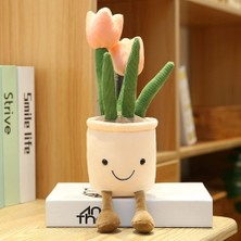 Szjiede Lale Peluş Oyuncak, 13,7" Çiçek Peluş, Çiçek Yastık, Sevimli Peluşlar, Sevimli Yastıklar, Bitki Peluş, Bitki Yastık, Doğa Odası Dekoru, Yaprak Yastık, Komik Doldurulmuş Hayvan, Etl (Yurt Dışından)