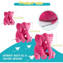 Szjiede Fil Dolması Hayvan Peluş, 11.8in Sevimli Yumuşak Kırmızı Sarılma Fil Peluşlar Yastık Oyuncaklar Bebek Kawaii Doğum Günü Hediyesi Yetişkinler Için Çocuk Erkek Kız (Yurt Dışından)