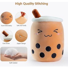 Szjiede Sevimli Boba Dolması Peluş Kawaii Kabarcık Çay Peluş Yumuşak Yastık Karikatür Süt Çay Bardağı Yastık Gıda Peluş Sarılma Peluş Oyuncaklar Erkekler Kızlar Için Noel Doğum Günü Hediye (Yurt Dışından)