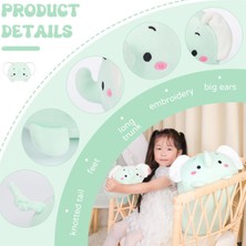 Szjiede 23.6 Inç Sevimli Fil Peluş Doldurulmuş Hayvan Silindirik Vücut Yastık, Süper Yumuşak Karikatür Sarılma Oyuncak Yatak Için Hediyeler, Çocuklar Uyku Kawaii Yastık (Yurt Dışından)