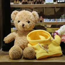 Szjiede Sevimli Teddy Bear Peluş Doldurulmuş Hayvan, Kahve Kapşonlu Teddy Bear, Çocuklar Için Hediyeler (19.6 "pembe) (Yurt Dışından)