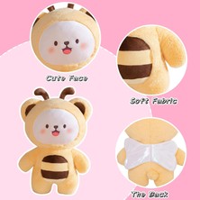 Szjiede Arı Peluş Yastık Sevimli Bumble Bee Plushie Böcek Doldurulmuş Hayvan Çocuklar Için Hediye Sarı 9" (Yurt Dışından)