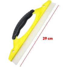 Badem10 Automix Araba Otomobil Ev Pencere Yıkama Temizleme Sapsız Cam Çek Silikonlu 29 cm Portatif Cam Sil