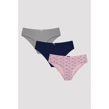 Penti Prettylfly Çok Renkli 3lü Hipster Külot