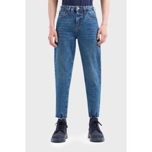 Armani Exchange J16 Pamuklu Boyfriend Jeans Bayan Kot Pantolon 3DYJ16 Y16EZ 1500