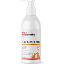 Drnatures Balık Yağı Salmon Oil 150 Ml(Kedi ve Köpekler Için Tüy Dökülmelerini Önleyici)