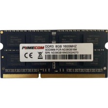 Prımecom PCR-ND38G16M 8gb Ddr3 1600MHZ CL11 Notebook Bellek