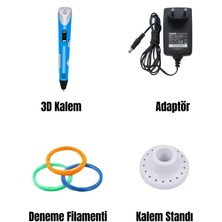 Fapatech 3D Boyutlu  Printer Yazıcı Kalem Baskı Seti - Mavi  Kullanım Kılavuzlu