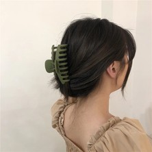 Qiuhong Shop E Gül Kırmızısı Aomu Tatlı Fırçalama Renk Akrilik Kavrama Klip Kadınlar Için Basit Oval Hollow Leopar Kavrama Saç Yengeç Makyaj Banyo Saç Aksesuarları (Yurt Dışından)