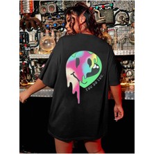 Black Sokak Kadın Siyah You Do You Bisiklet Yaka Tshirt