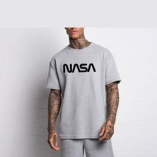 Black Sokak Erkek Gri Nasa Tshirt