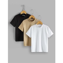 Black Sokak Blacksokak Unisex Çok Renkli Oversize Bisiklet Yaka Tshirt
