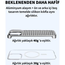 DEİLMİ iPhone 15 Pro Max Uyumlu Gövde Koruyucu  Metal Soğutma Özellikli  Aromaterapi Kokulu Iron  Kapak