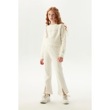 Fracomina Kız Çocuk Beyaz Pantolon 23FW0FM0684