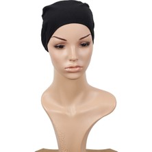 Eşarppark Dikişsiz Penye Bone 2506-15 Siyah