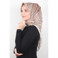 Eşarppark Piramit Krep Eşarp 116-0004-05 Krem