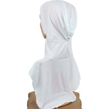 Eşarppark Boyunluklu Bone 2532-3 Beyaz