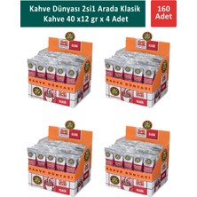 Kahve Dünyası 2si1 Arada Klasik Kahve  40 x 12 gr  x 4 Adet