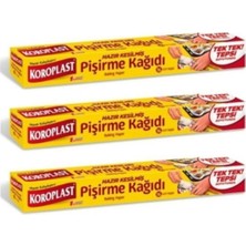 Koroplast 16 Yaprak Hazır Kesilmiş Pişirme Kağıdı 3'lü Set