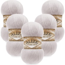 Alize Angora Gold 5'li 168 Soft Gri El Örgü Ipliği