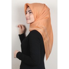 Piramit Taşlı Exclusive Eşarp 6000-22 Kavuniçi