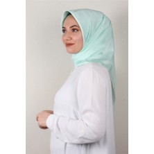 Eşarppark Jakarlı Ipeksi Eşarp 3089-5 Su Mavisi