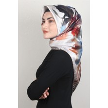 Piramit Dijital Eşarp 1353-4 Taş