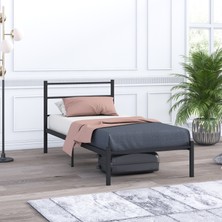 Mobpazar Basic Metal Karyola 90X190 cm Siyah