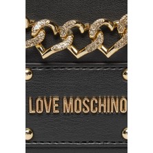 Love Moschino Zincir Detaylı Ayarlanabilir Omuz Askılı Çanta Bayan Çanta JC4124PP1ILN100A