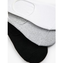 Koton Erkek Görünmez Çorap Seti 3'lü Çok Renkli