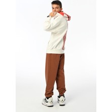 Ugly Duck 09-15YAŞ Erkek Çocuk Ekru Renk Fırça Model Kapüşonlu Sweat