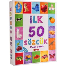 3+ Yaş Ilk 50 Sözcük Bebeğimin Ilk Zeka Kartları Flash Cards 50'li Renkli