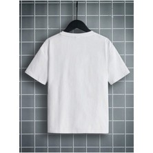 Black Sokak Erkek Çocuk Beyaz Panda Bisiklet Yaka Tshirt
