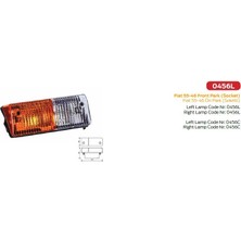 ÜÇLER Fiat Traktör 55 46-70 56 Sinyal Camı Sağ ÜÇLER0456CR-ÜÇLER