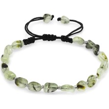 Tesbihname Makrome Örgülü Naturel Kesim Prinayt Doğaltaş Erkek Bileklik