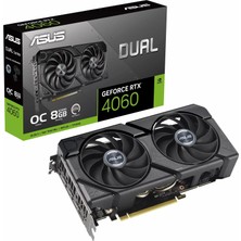 ASUS DUAL-RTX4060-O8G-EVO NVIDIA GEFORCE RTX 4060 8GB GDDR6 128bit 2535MHz OC HDMI 3xDP DLSS3 EKRAN KARTI